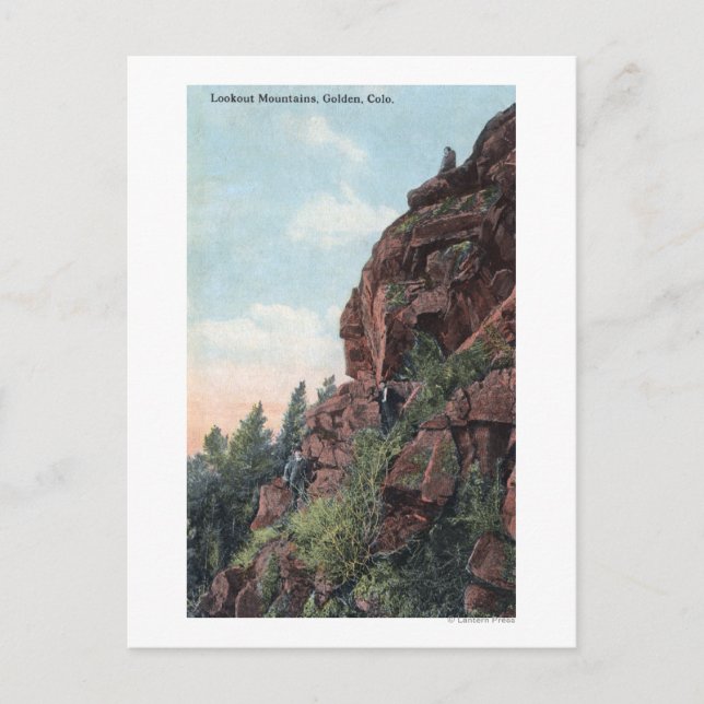 Golden, Colorado - Ausblick auf die Berge Postkarte (Vorderseite)
