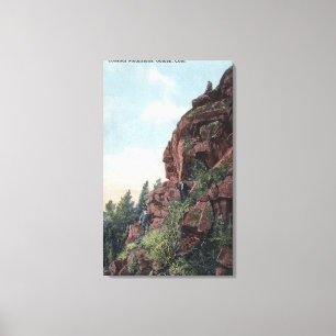 Golden, Colorado - Ausblick-Mountain View Leinwanddruck