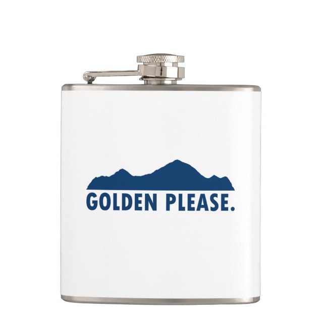 Golden Colorado Bitte Flachmann (Vorderseite)