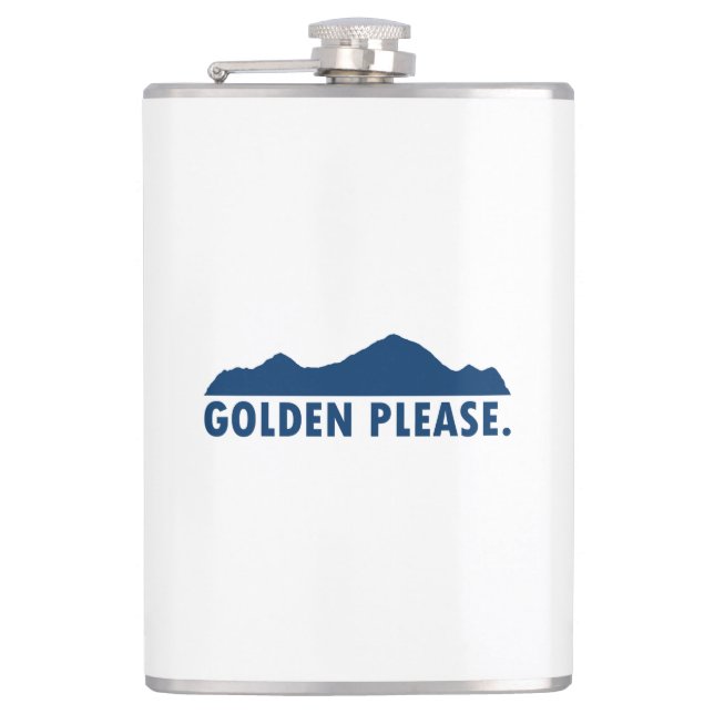 Golden Colorado Bitte Flachmann (Vorderseite)