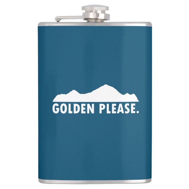 Golden Colorado Bitte Flachmann (Vorderseite)