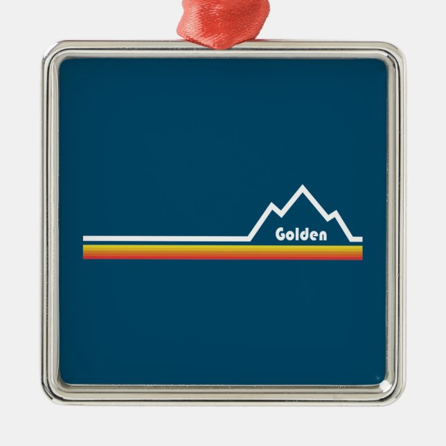 Golden, Colorado Ornament Aus Metall (Vorne)