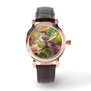 Golden Create Honeyeater Fantasy Bird Armbanduhr