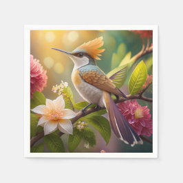 Golden Create Honeyeater Fantasy Bird Serviette