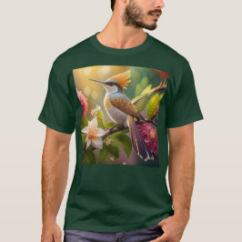 Golden Create Honeyeater Fantasy Bird T-Shirt