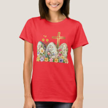 Golden Cross Decorative Ostereier T - Shirt
