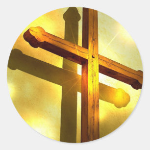 Golden Cross Stickers