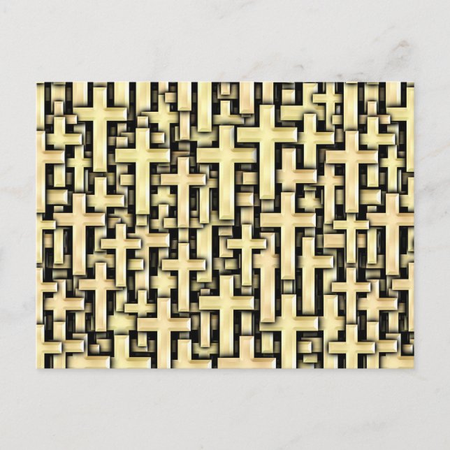 Golden Crosses Postkarte (Vorderseite)