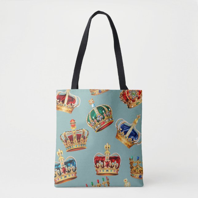 Golden Crown Baroque Mode Textur Tasche (Vorderseite)