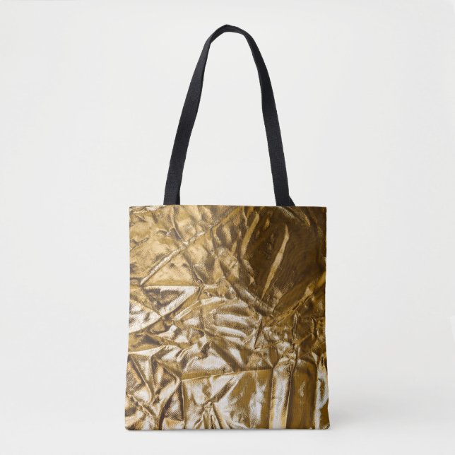 GOLDEN CRUSHED TEXTILE TASCHE (Vorderseite)