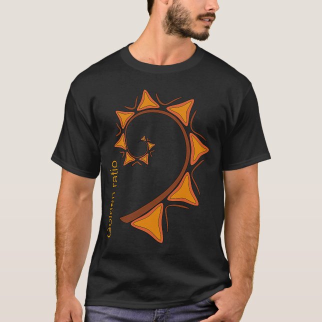 Golden Cut Matte Nicht rationale Zahlen Natürliche T-Shirt (Vorderseite)