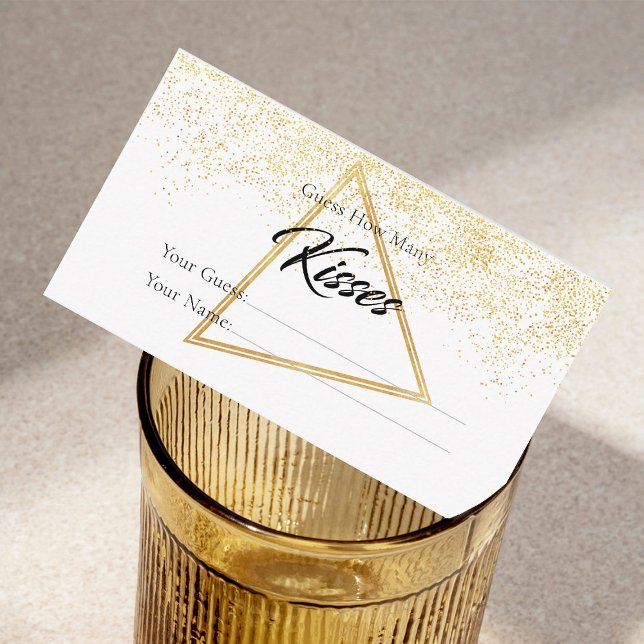 Golden Cute Combien de baisers Carte de boîtier nu (Créateur téléchargé)