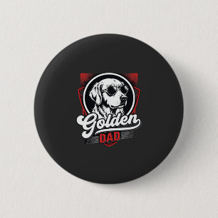 Golden Dad Golden Retriever Sonnenbrille Design Button