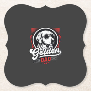 Golden Dad Golden Retriever Sonnenbrille Design Untersetzer
