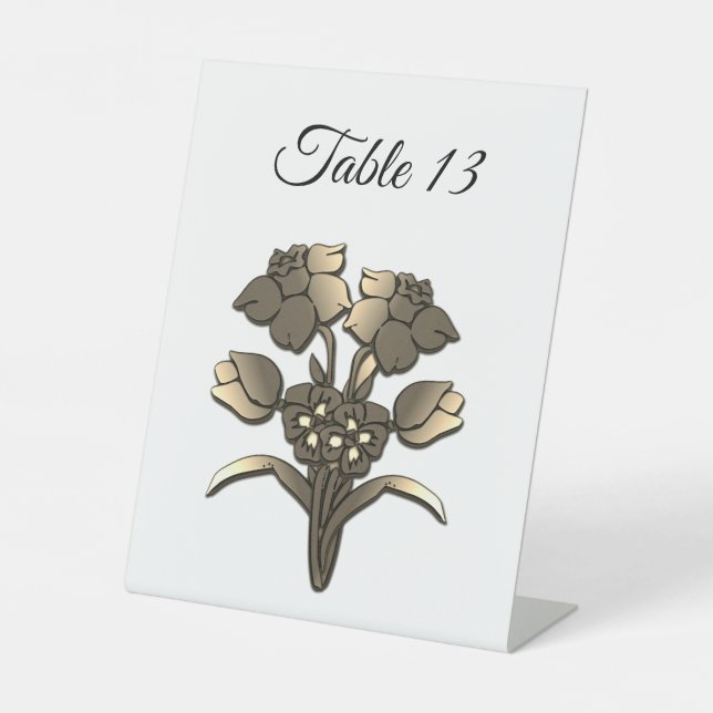 Golden Daffodil Sockelschild (Vorderseite)