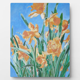 Golden Daffodils fett anmutend Art Fotoplatte