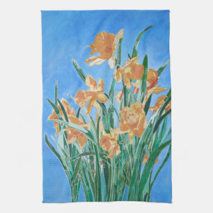 Golden Daffodils fett anmutend Art Geschirrtuch