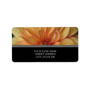 Golden Dahlia Étiquettes de adresse