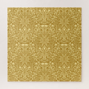 Golden Damask Barockfarbenes Muster