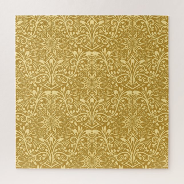 Golden Damask Barockfarbenes Muster (Vertikal)