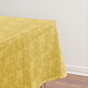 Golden Damask Bows Tischdecke