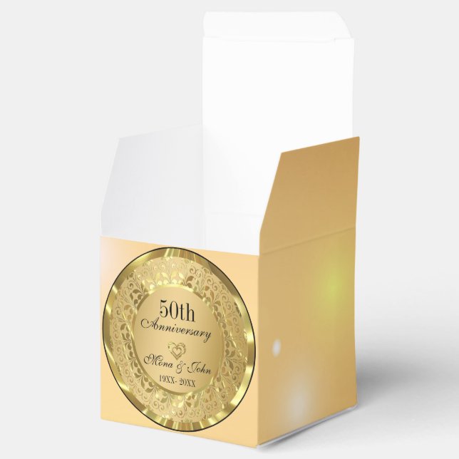 Golden Damask Jubiläum Geschenkschachtel (Geöffnet)