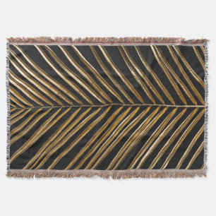 Golden Date Palm Leaf: Schwarz Minimalistisch Decke