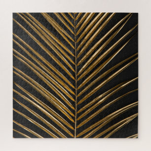 Golden Date Palm: Minimalistischer schwarzer Hinte