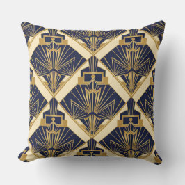 Golden Deco Radiance – Luxuriöse geometrische Eleg Kissen