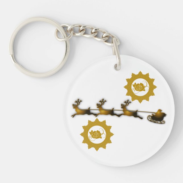 Golden Deer Noël Père Noël blanc (Devant)