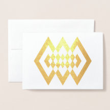 Golden Deko Shapes Foil Card
