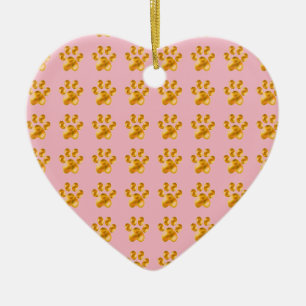 Golden Delicious Süße kleine Pfoten Keramik Ornament