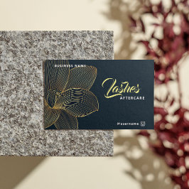 Golden Details Lash Client nach Betreuungsanleitun Visitenkarte