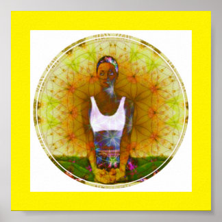 Golden Dharma Girl Poster