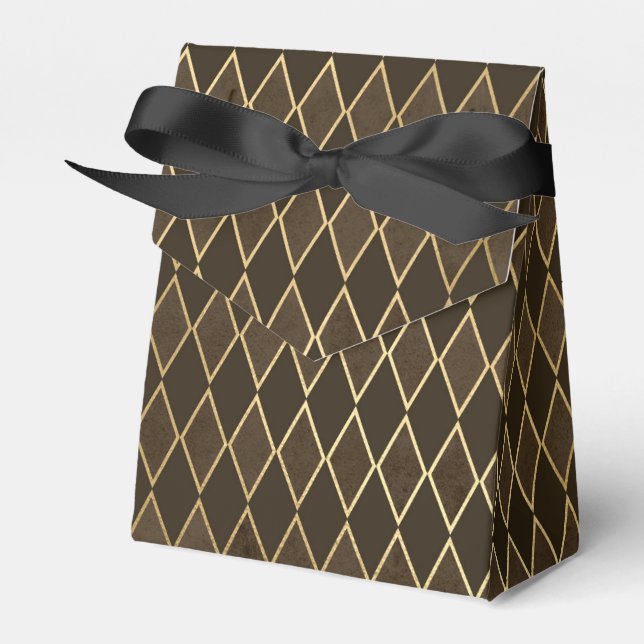 Golden Diamon Pattern Geschenkschachtel (Vorderseite)