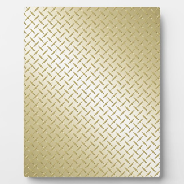 Golden Diamond Plate Fotoplatte (Vorderseite)