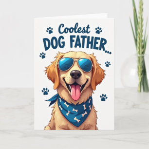 Golden Dog Coolster Vatertag Grußkarte Karte