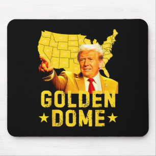 Golden Dome Trump Great American Map Patriotic 4. Mousepad