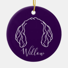 Golden Doodle Anhänger (Om Logo) Keramik Ornament