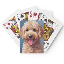 Golden Doodle | Aquarellmalerei Hund Haustier