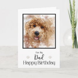 Golden Doodle Cavapoo Happy Birthday Vater Karte