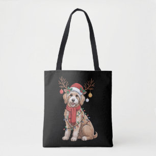 Golden Doodle Großartiger Weihnachtsbaum Rentier Tasche