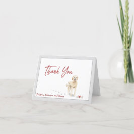 Golden Doodle Haustier Hund personalisieren Knoche Dankeskarte