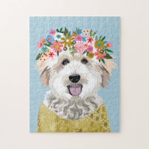 Golden Doodle Hund Blume Kronen