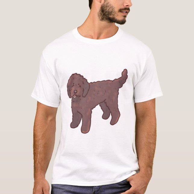 Golden Doodle Hund Magic T-Shirt (Vorderseite)