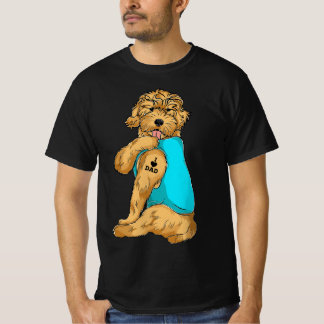 Golden Doodle I Liebe Vater Tattoo Apparel, Hund V T-Shirt