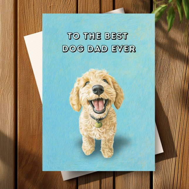 Golden Doodle Niedlich Happy Der beste Vater Vater Karte (Von Creator hochgeladen)