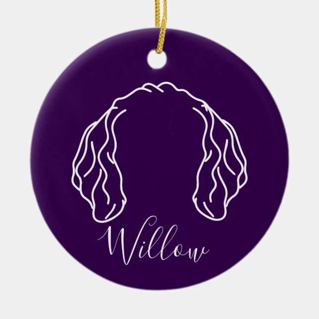 Golden Doodle Ornament (Om Logo) (Vorne)
