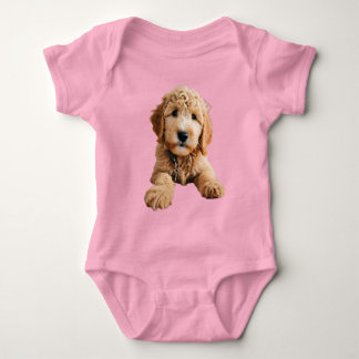 Golden Doodle Puppy Baby Strampler