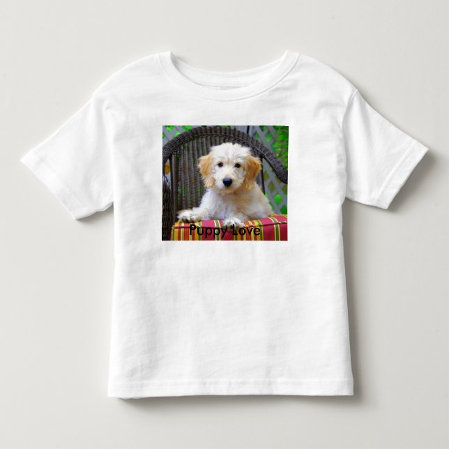 Golden Doodle Puppy Liebe Kleinkind T - Shirt (Vorderseite)